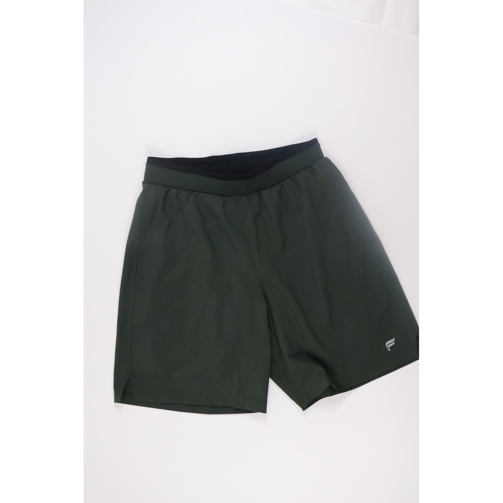 Fabletics Mens Shorts The Fundamental Short II Dark Green Solid XS NWT